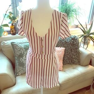 Red-Striped Romper